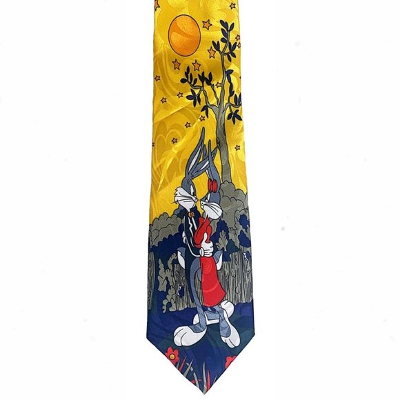 Other - Warner Bros Looney Tunes Bugs Bunny Date Silk Tie